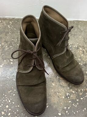 Fly London Olive Green Suede  Boots